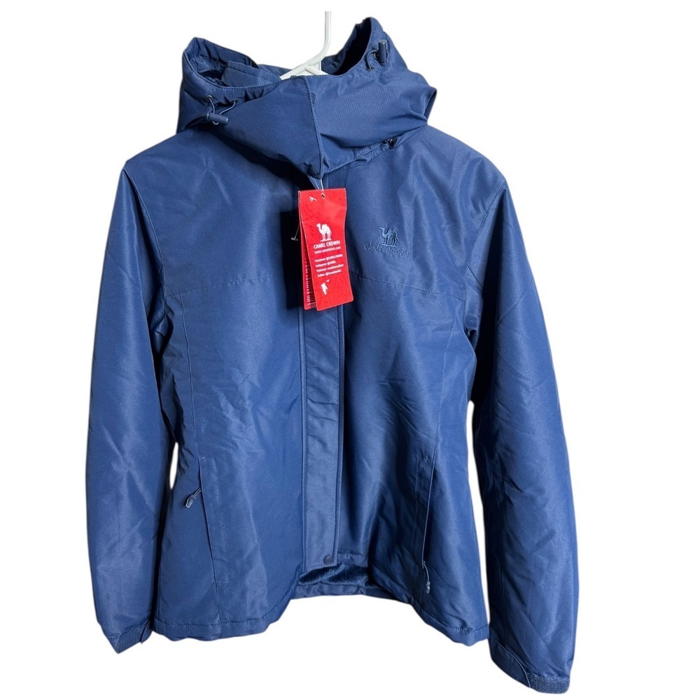Camel Crown Women's Ski Jacket Navy Blue Medium Outdoors Snowboarding